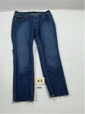 Womans Pzi Blue Jeans Size 12 Frayed Hem Waist 31 Inches